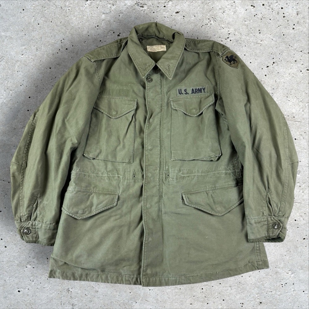 Vintage US Army M-1951 OG 107 Field Jacket Small Reg Korea Era 50s 108th IET